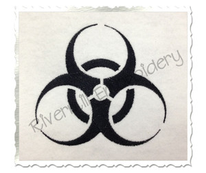 Biohazard Symbol Machine Embroidery Design