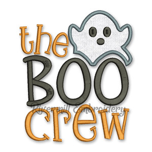 The Boo Crew Halloween Machine Embroidery Design