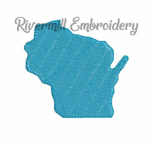 Small Mini Wisconsin Machine Embroidery Design