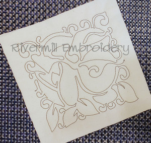 Floral Quilt Block 3 Machine Embroidery Design