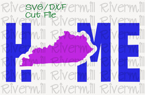 SVG DXF Kentucky Home Cut File