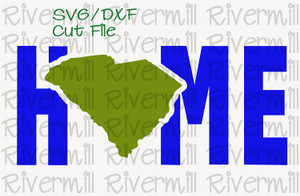 SVG DXF South Carolina Home Cut File