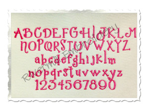 Small Giggles Machine Embroidery Font - 3/4"