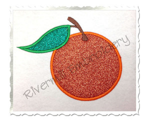 Applique Orange Machine Embroidery Design