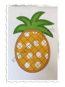 Pineapple Applique Machine Embroidery Design