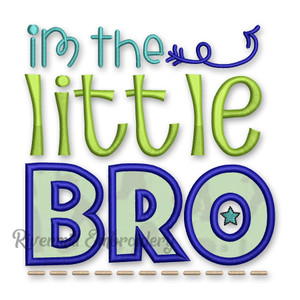Little Bro Applique Machine Embroidery Design #2