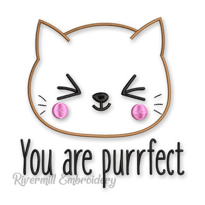 You Are Purrfect Machine Embroidery Design