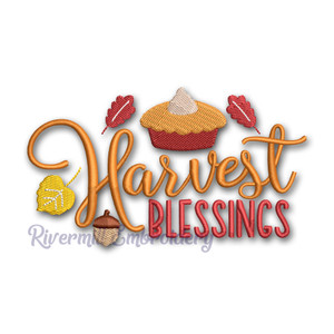 Harvest Blessings Machine Embroidery Design