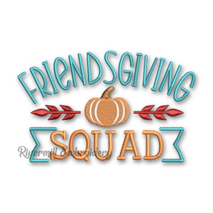 Friendsgiving Squad Machine Embroidery Design