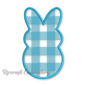 Plaid Bunny Rabbit Machine Embroidery Design