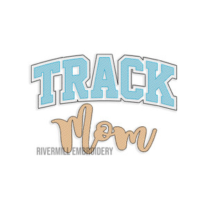 Track Mom Sketch Machine Embroidery Design