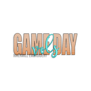 Game Day Vols Machine Embroidery Design