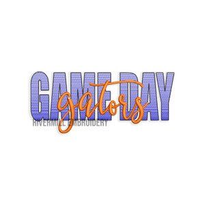 Game Day Gators Machine Embroidery Design