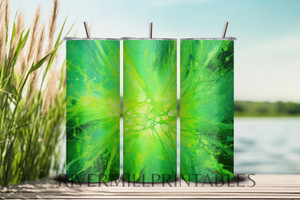 Slime Blast 20oz Skinny Tumbler Wrap PNG