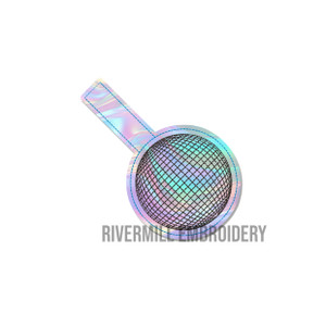 Disco Ball In The Hoop Snap Tab Key Fob Machine Embroidery Design