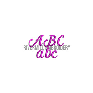 3/4" Inch Size ONLY Keepsake Machine Embroidery Font