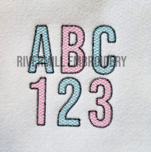 Walter Mermaid Scale Pattern Fill Machine Embroidery Alphabet
