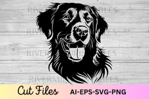 Labrador Retriever Dog SVG AI EPS Cut File