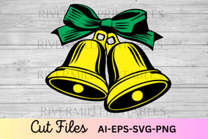 Christmas Bells SVG EPS DXF Cut File #2