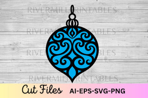 Christmas Ornament SVG EPS DXF Cut File
