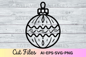 Christmas Ornament SVG Cut File