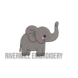 Mini Elephant Machine Embroidery Design