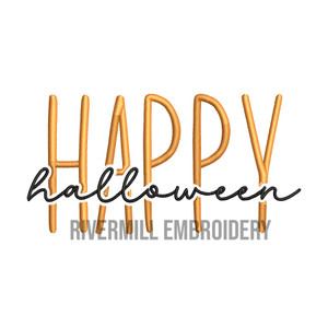 Happy Halloween Machine Embroidery Design
