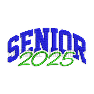 Senior 2025 Applique Machine Embroidery Design #2