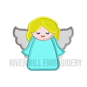 Angel Applique Machine Embroidery Design
