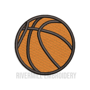 Small Mini Basketball Machine Embroidery Design