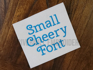 Small Cheery Machine Embroidery Font Alphabet