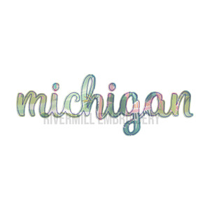 Michigan Raggy Applique Machine Embroidery Design
