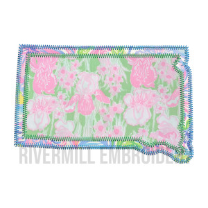Zig Zag Double Applique State of South Dakota Machine Embroidery Design