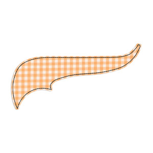 Bean Stitch Applique Swoosh Tail Add On Machine Embroidery Design