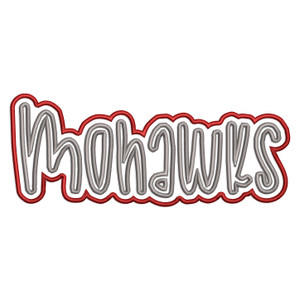 Double Applique Mohawks Machine Embroidery Design