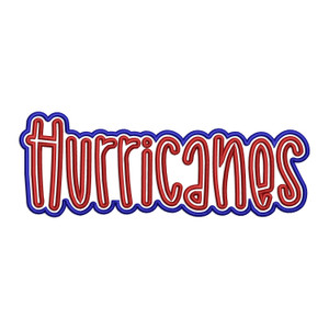 Double Applique Hurricanes Machine Embroidery Design