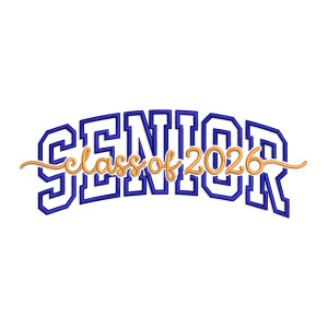 Senior Class Of 2026 Machine Embroidery Design