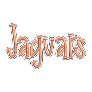 Jaguars with a Bean Stitch Outline Machine Embroidery Design