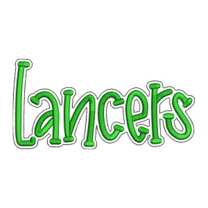 Lancers with a Bean Stitch Outline Machine Embroidery Design