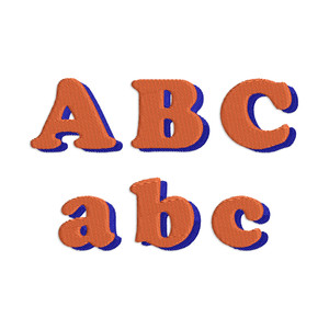 Cooper Shadow Embroidery Font
