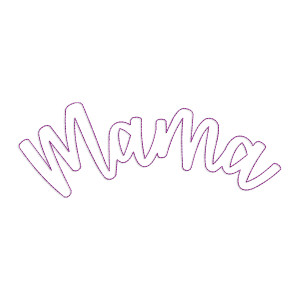 Raggy Bean Stitch Applique Mama Machine Embroidery Design
