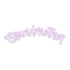 Grandmother Raggy Bean Stitch Applique Machine Embroidery Design