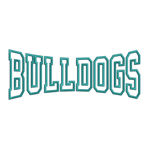 Bulldogs Applique Machine Embroidery Design