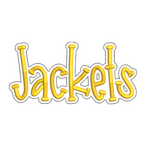 Jackets with a Bean Stitch Outline Machine Embroidery Design