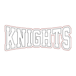 Knights Bean Stitch Applique Machine Embroidery Design