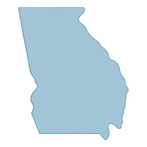 Sketch Style Georgia Machine Embroidery Design