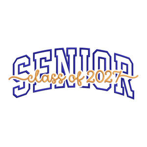 Senior Class Of 2027 Machine Embroidery Design