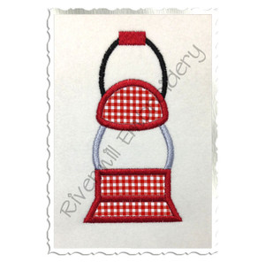 Camping Lantern Applique Machine Embroidery Design