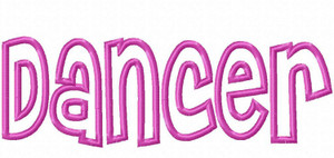 Applique Dancer Machine Embroidery Design