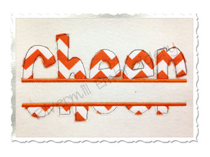 Raggy Edge Applique Split Cheer Machine Embroidery Design